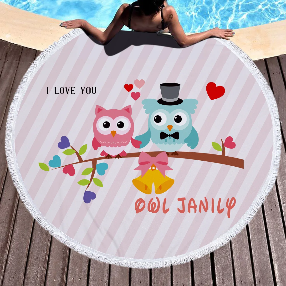 Тропический остров Сова мягкий Быстросохнущий влаговпитывающие Досуг большое