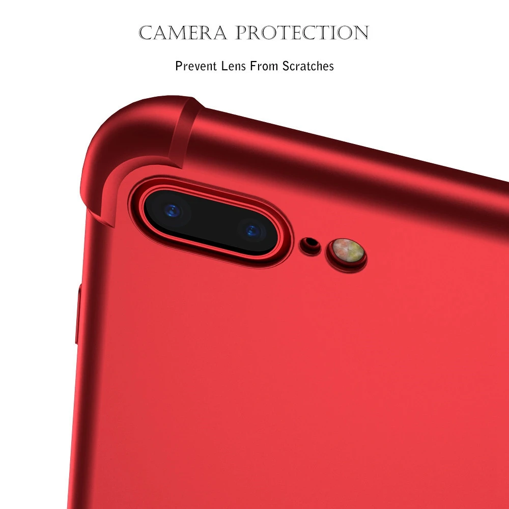 FLOVEME Shockproof Cases For iPhone 6 6S Plus Case Luxury 360 Full Body Coverage Airbag 7 8 coque |