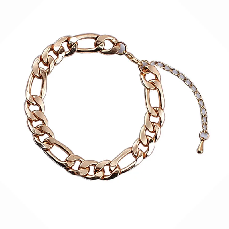 Браслет из нержавеющей стали золотого цвета с кубинскими звеньями|steel bracelet|stainless