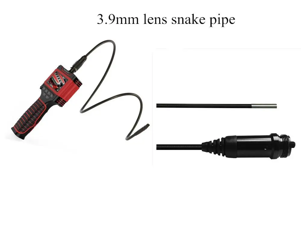 3.9mm len 2,4 дюйма 3,9 мм/5,5 мм/8,5 мм/Двойная камера AV ручной эндоскоп 5X зум CMOS Бороскоп - Цвет: 3.9mm len