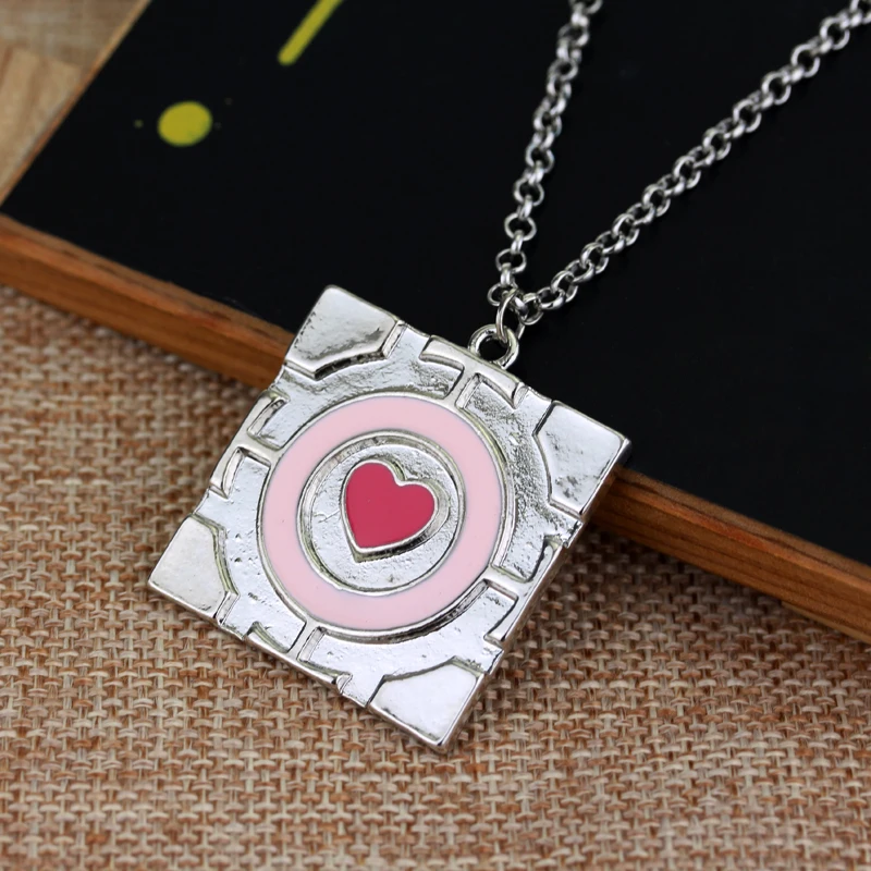 HEYu Новая мода ожерелье компаньон куб кулон розовое сердце колье ювелирные