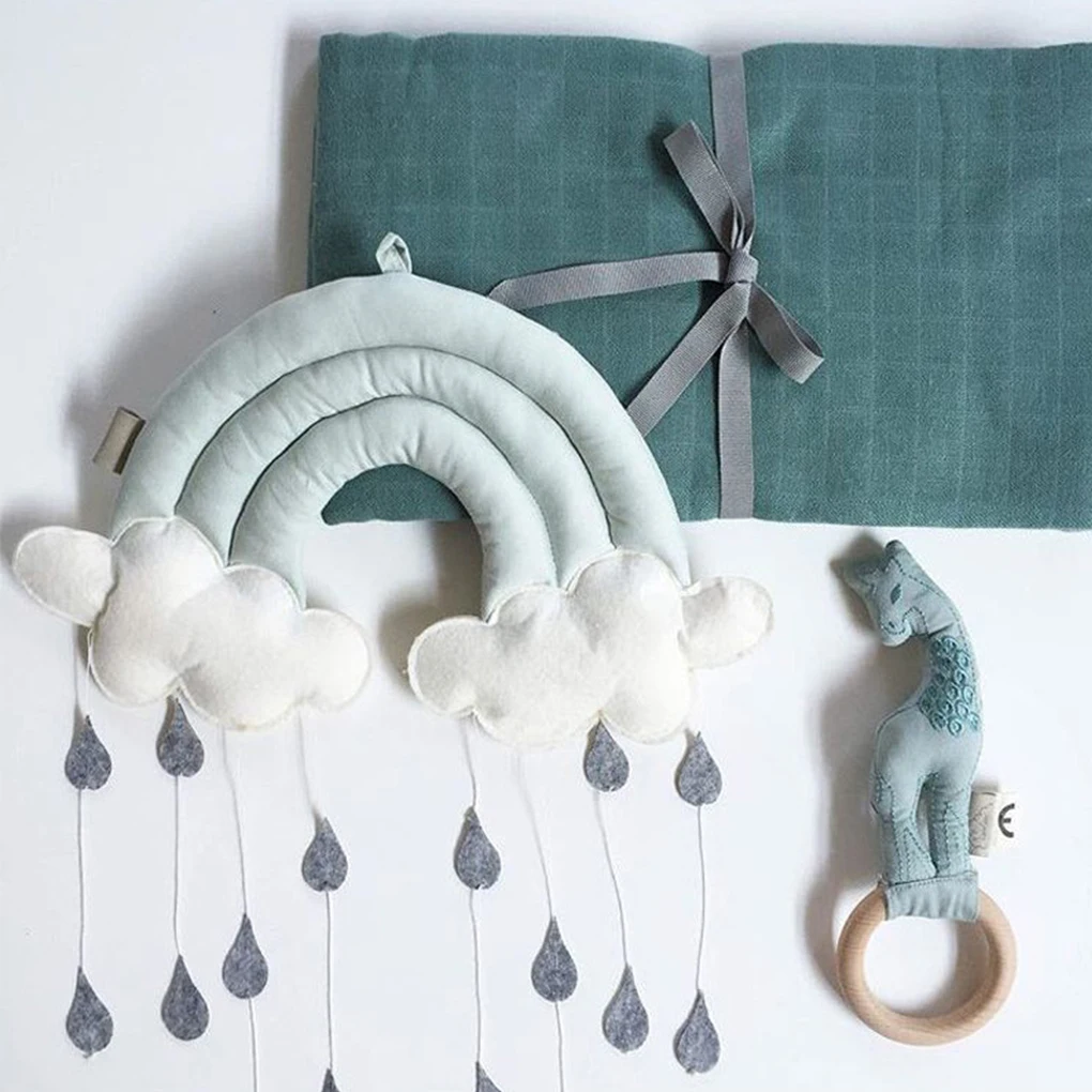 

3 цвета Новорожденные облако Радуга капля стена игрушки Детская кровать палатка подвеска фотореквизит для детской комнаты