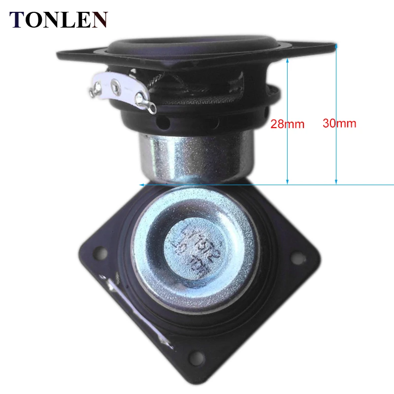 TONLEN 2 шт 4 Ом 10 Вт Полнодиапазонный динамик 48*48 мм DIY HIFI Динамик s Портативная аудиосистема домашний кинотеатр музыкальный компьютерный динамик