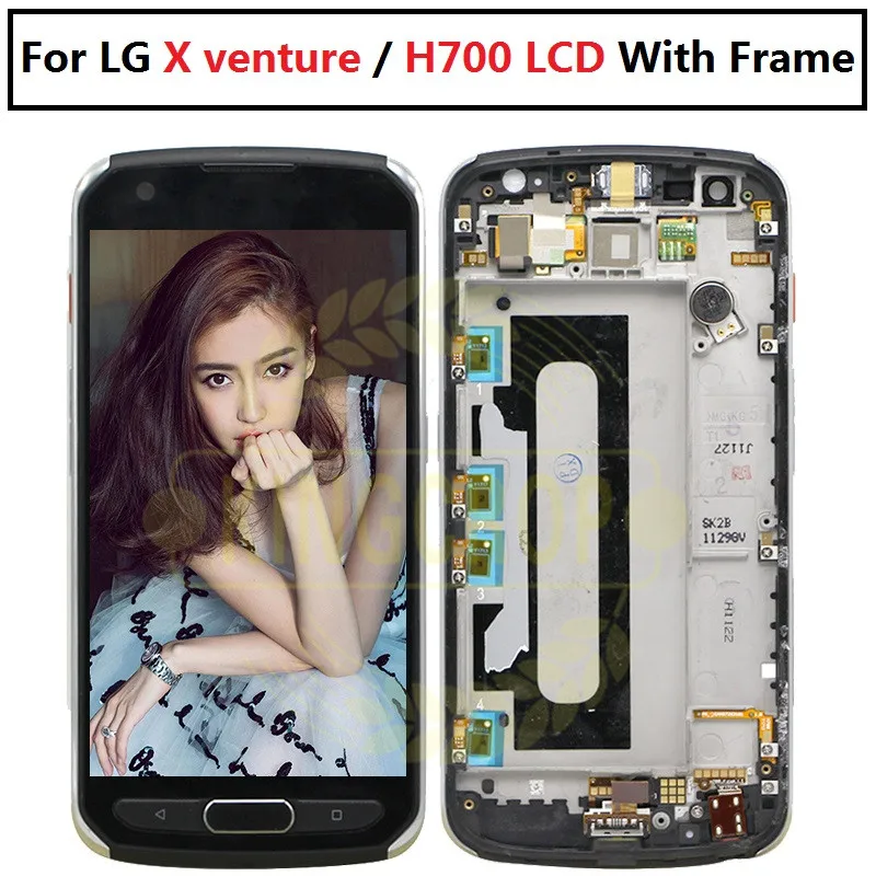 ЖК дисплей с рамкой для LG H700 5 2 '颼% протестирован сменные детали X venture и