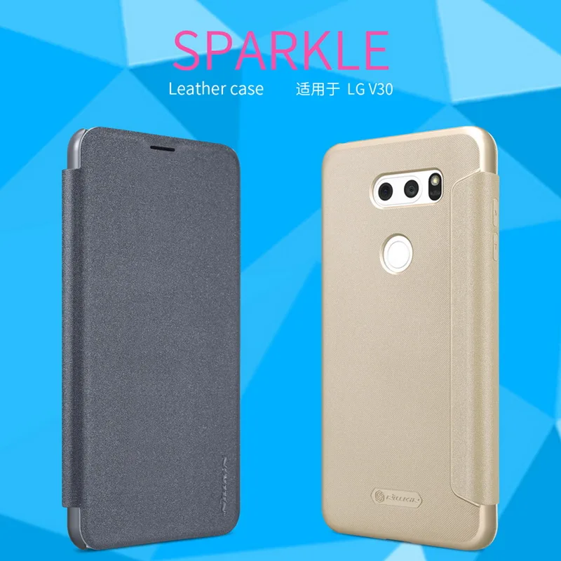 Кожаный чехол NILLKIN для LG V30 Модный деловой накладка с откидной крышкой телефона