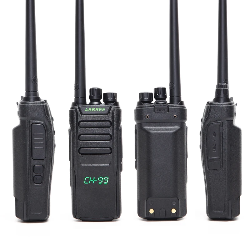 ABBREE AR Q10 мощный 10 Вт 99CH светодиодный экран со скрытым дисплеем UHF 400 470 МГц 3000 мАч