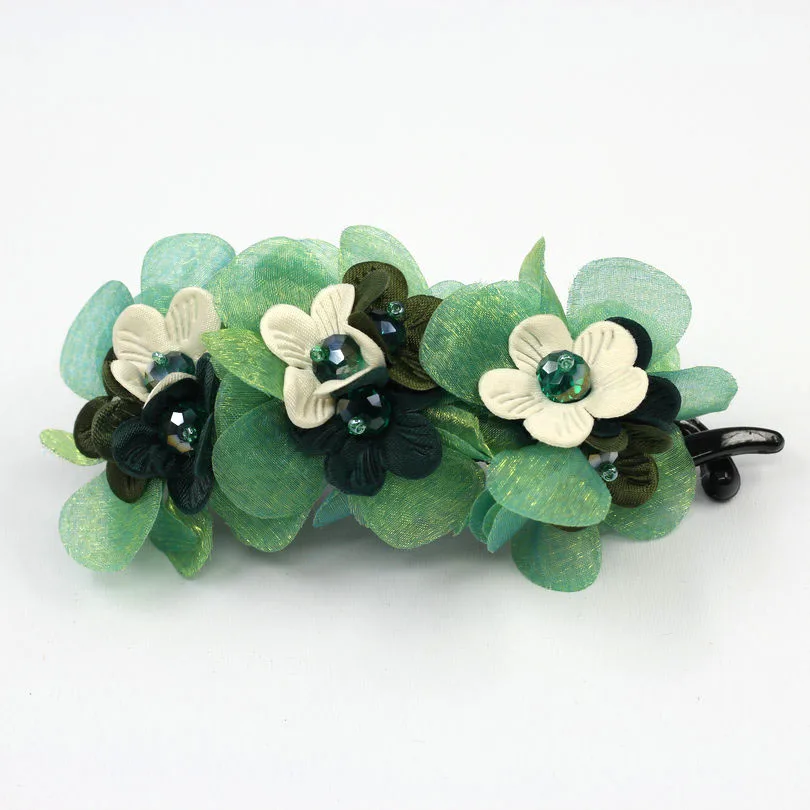 Аксессуары для волос девочек и женщин Цветочные заколки заколка со стразами в