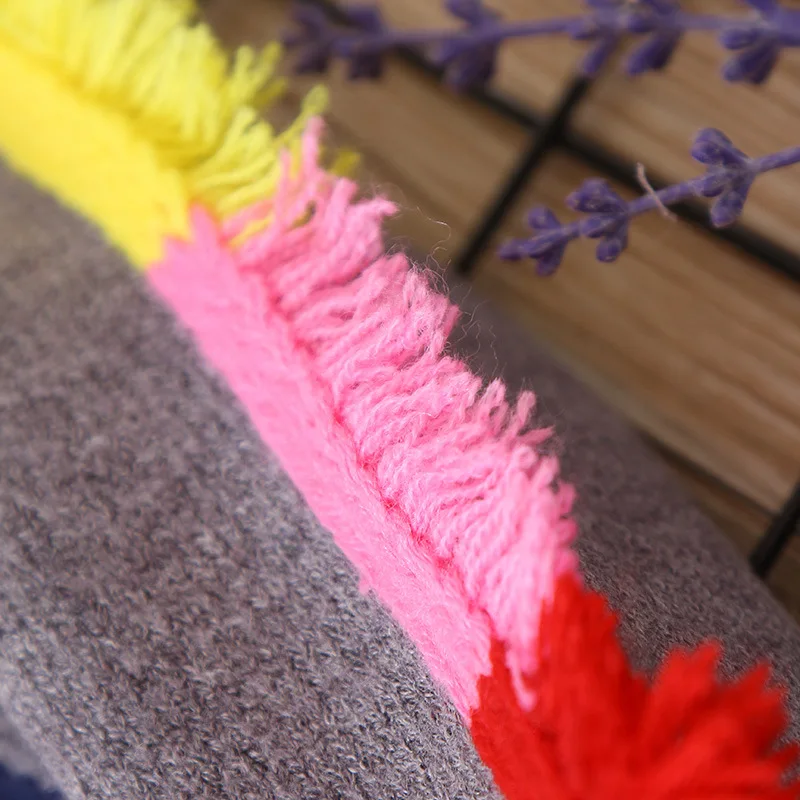 2018 Свитера для девочек одежда младенцев кисточкой лошадь вязаный детский свитер