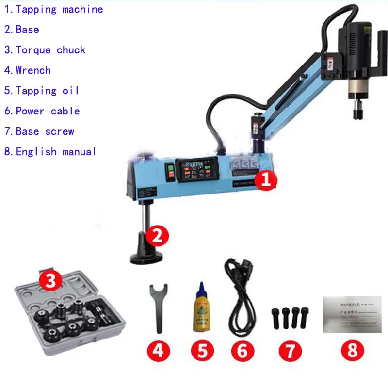 CE 220V M2-M12 Universal Type Electric Tapping Machine Tapper Tool Machine-working Taps Threading | Инструменты