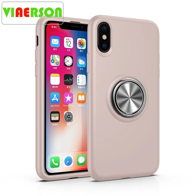 Роскошный металлический держатель для телефона iPhone XS Max чехол XR мягкий из ТПУ