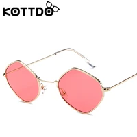 kottdo retro classic sunglasses women yellow red lens sun glasses fashion light weight sunglass for women vintage metal eyewear