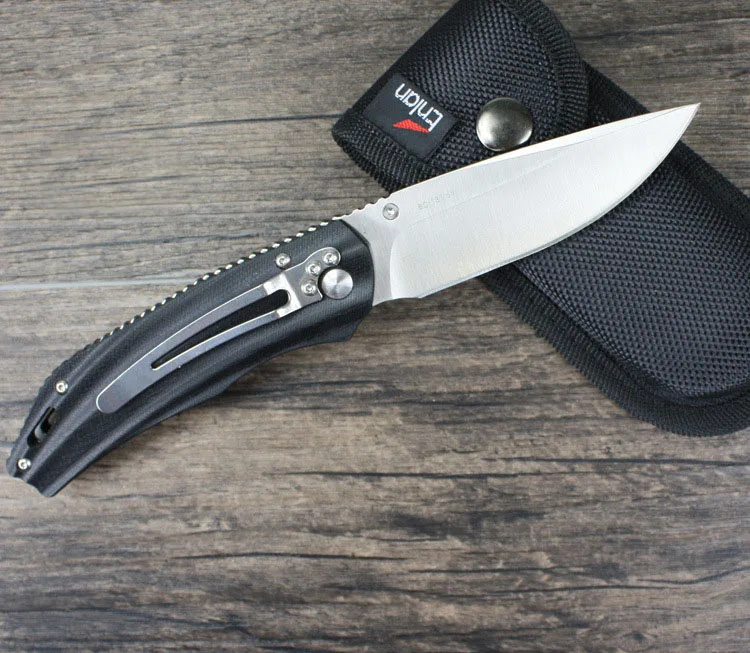 Складной нож Enlan EW042 8Cr13Mov Черное лезвие рукоятка G10 для кемпинга охоты выживания