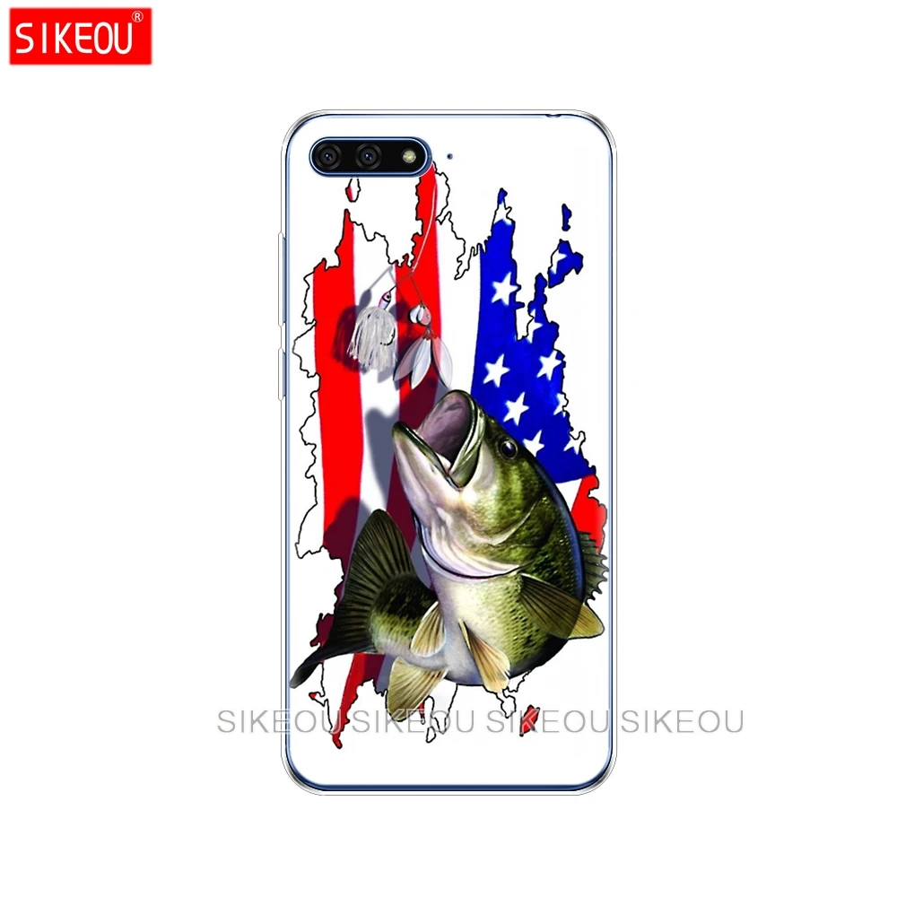 Силиконовый чехол для телефона Huawei Honor 7A PRO 7C Y5 Y6 Y7 Y9 2017 2018 Prime милая Золотая Рыба рыбка|Бамперы| |