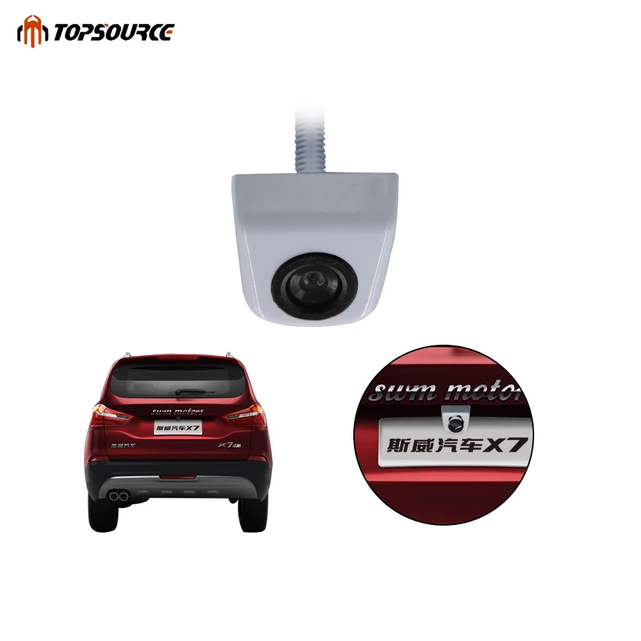 TOPSOURCE HD Автомобильная камера заднего вида с металлическим CCD углом парковочная