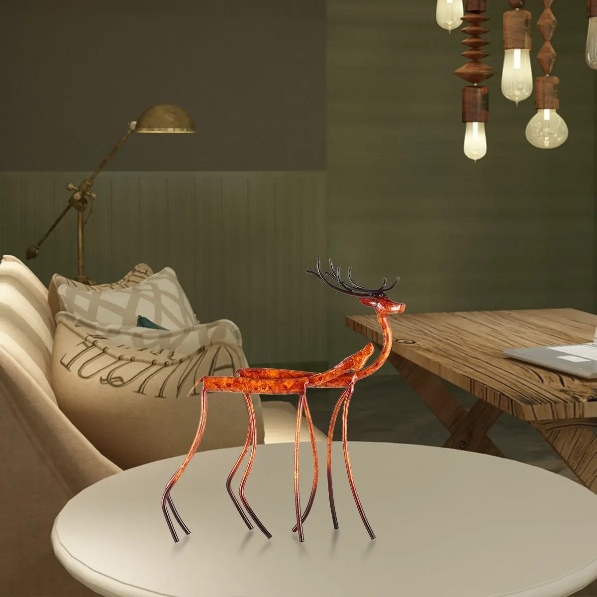 Tooarts 2 вида Moose железная скульптура Домашнее украшение ремесла металлическая скульптура животного скульптура художественное Искусство ремесло подарок для дома