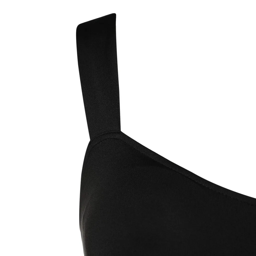 Женское платье без рукавов SAGACE повседневное асимметричное летнее большого