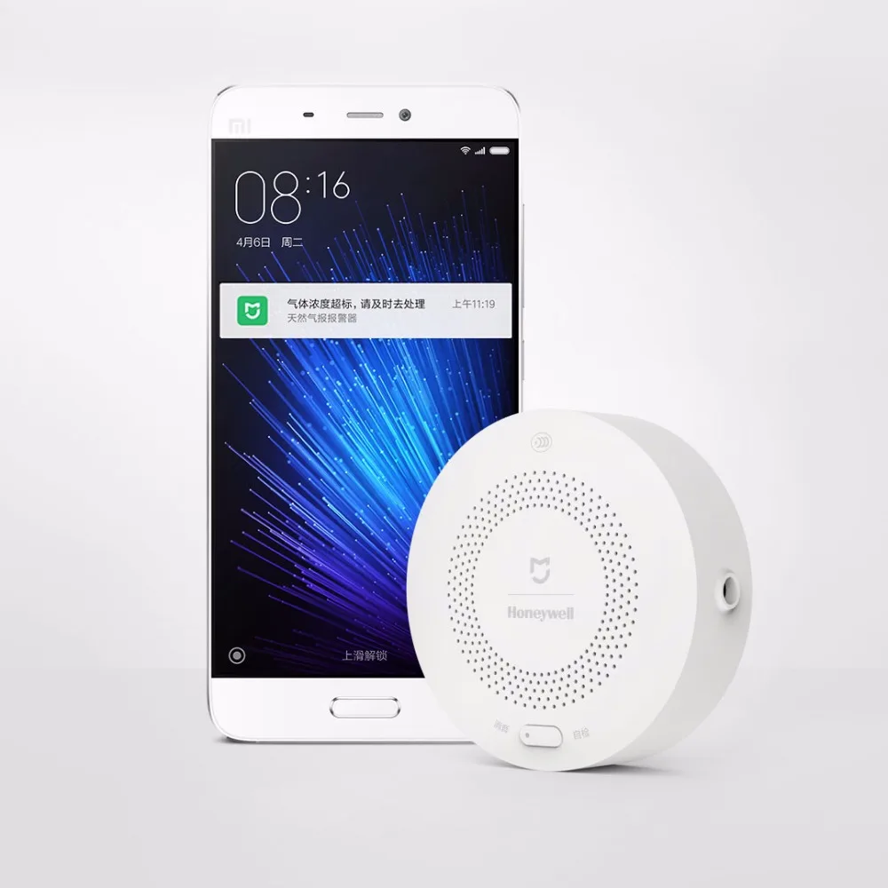 Умная газовая сигнализация Xiaomi Mijia Honeywell CH4 для наблюдения за потолочным и