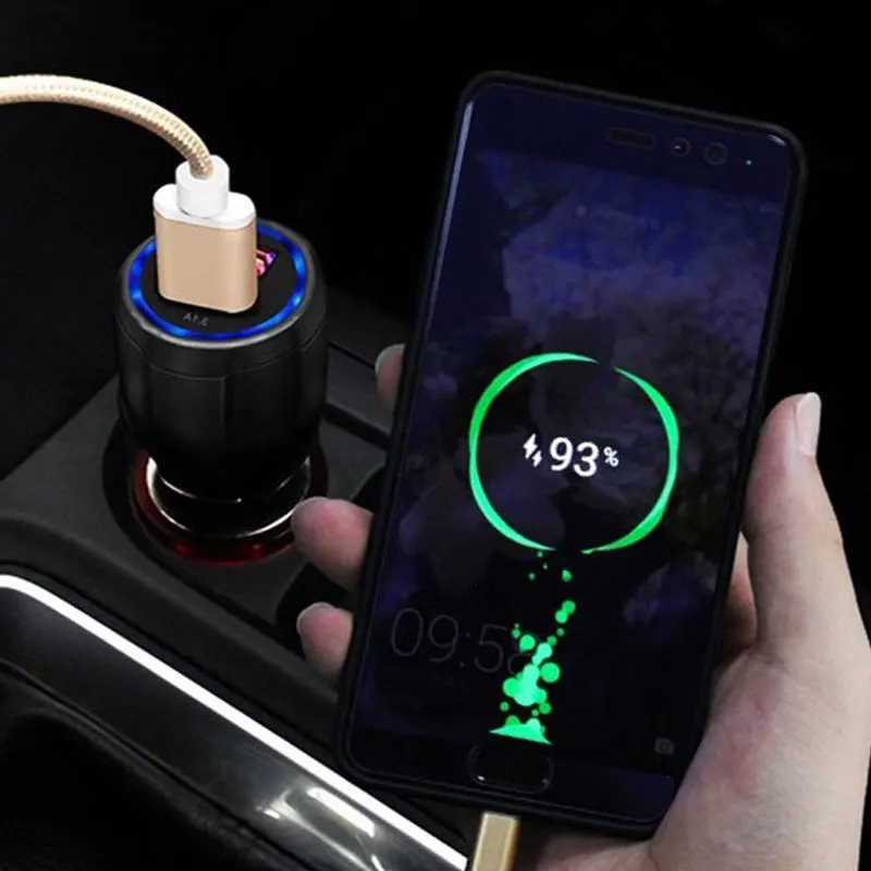 QC3.0 3.1A 12 V автомобиль Зарядное устройство для быстрой зарядки с двумя портами USB автомобильный прикуриватель адаптер для iPhone samsung планшет Mp3 автомобильные аксессуары