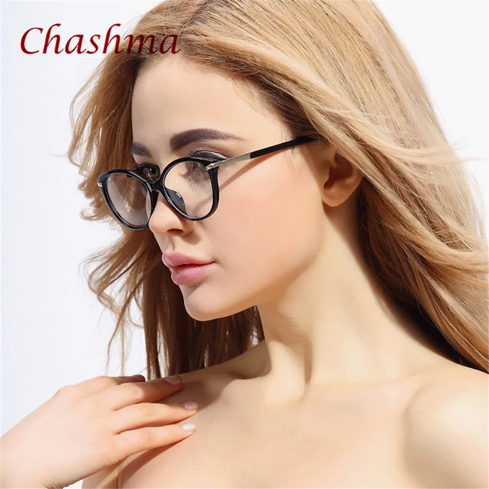 Chashma бренд TR 90 кошачий глаз стильные lentes opticos mujer маленькие очки для лица Модные