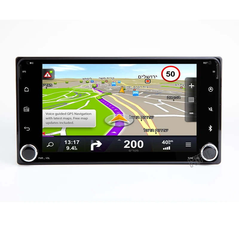 7-дюймовый Восьмиядерный процессор 4 + 64 Гб 3G/4G Android 10 2 DIN автомобильный DVD GPS для Toyota
