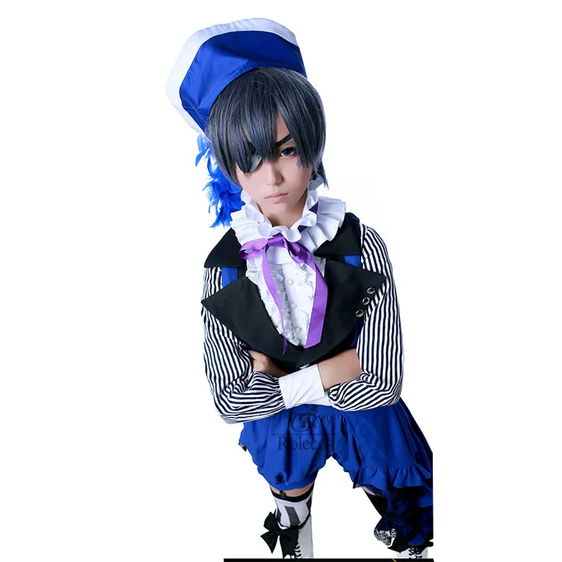 Аниме Kuroshitsuji Black Butler книга для цирка косплея Ciel Phantomhive косплей костюм полный