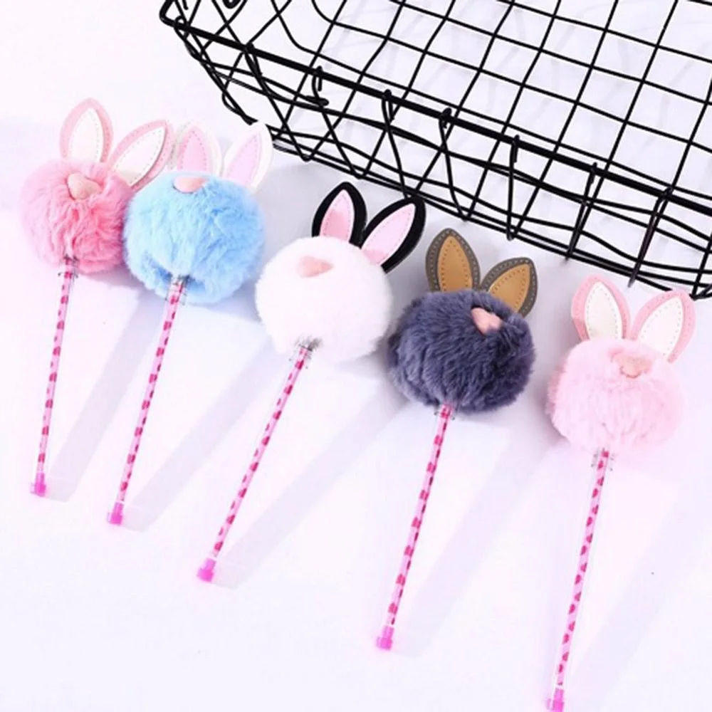 1 шт. ручки кроликов черного цвета kawaii подарок гелевые для написания Симпатичные