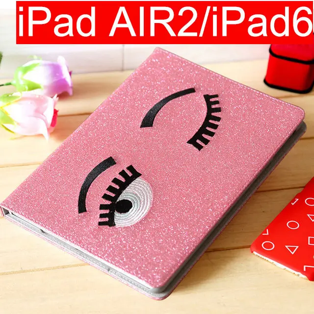 Pink2 for Air2 ipad6 XMXCZKJ милые блестящие чехол для iPad 2/3/4 Air Air2 9,7 мини, на возраст 1, 2, 3, 4, чехол-книжка смарт-чехол из полиуретановой кожи чехол и функцией автоматической блокировки и разблокировки - Цвет: Pink2 for Air2 ipad6