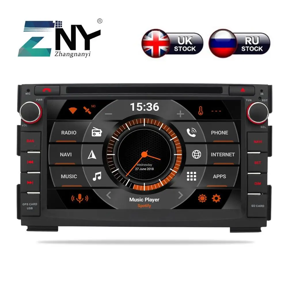7 &quotips Android 8 0 автомобильный DVD 2 Din Авто Радио для Kia Ceed 2009 2012 Venga gps навигация FM RDS Wi Fi