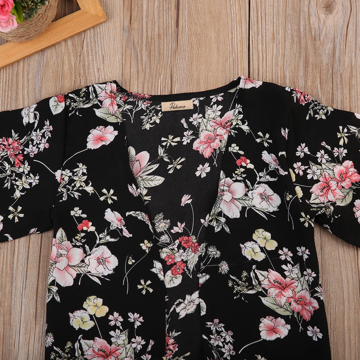 Floral Toddler Kids Girls Coat Fashion Infant Baby Summer Tassel Chiffon Cardigan Outfits Kimonos Sunsuit Cover | Детская одежда и