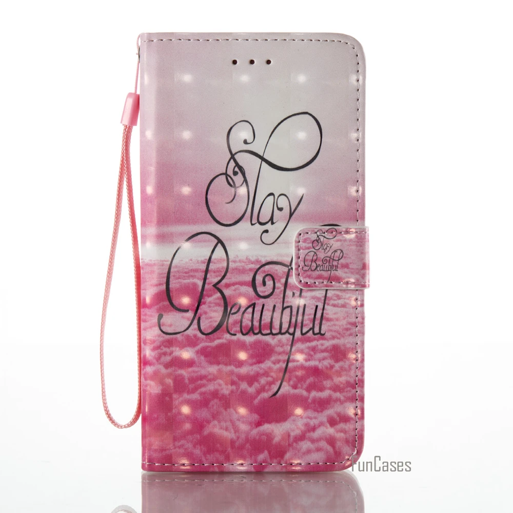 Luxury 3D Painted PU leather Flip Case For Samsung S8 Plus S6 Edge S7 S5 Cows Case For Samsung Galaxy J3 J5 J7 A5 A3 - Цвет: 1
