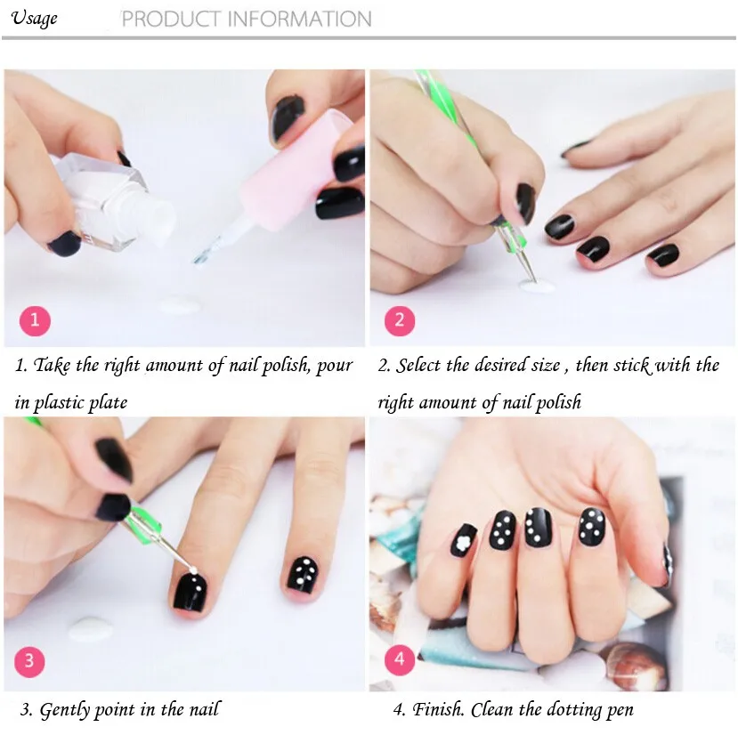 5 шт. УФ Гель лак для ногтей|nail picker|nail art dotting toolnail |