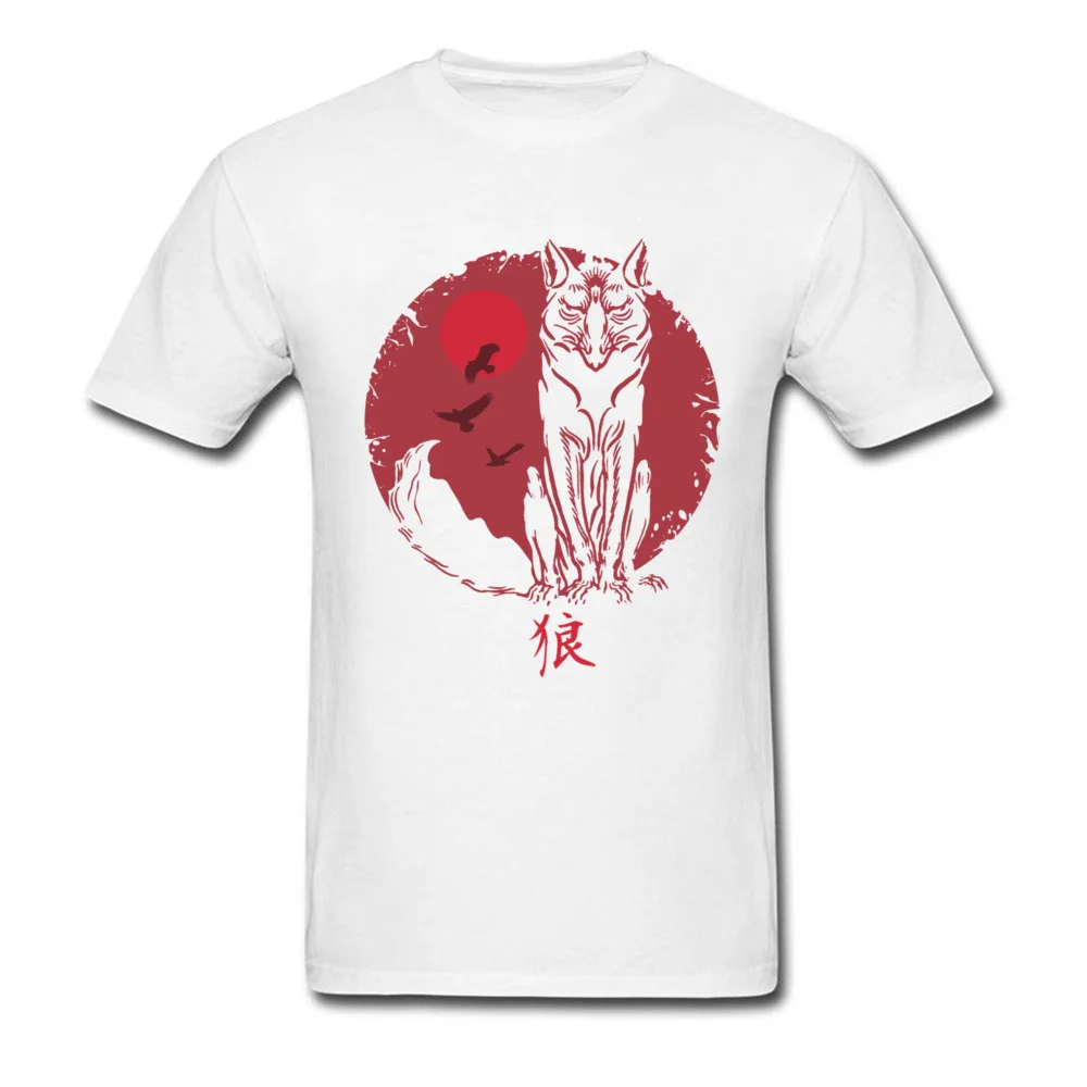 Мужская футболка с круглым вырезом Wolf Spirit черная однотонная хлопковая короткими