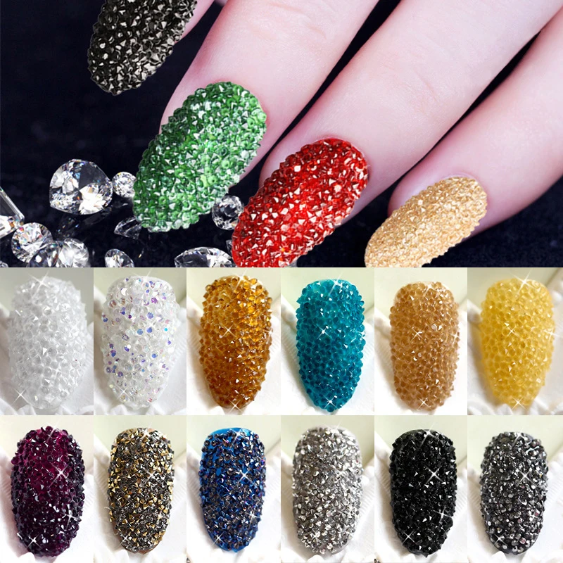 Новинка 5000 шт./кор. Волшебные бусины хрустальные песочные Стразы для ногтей 3D