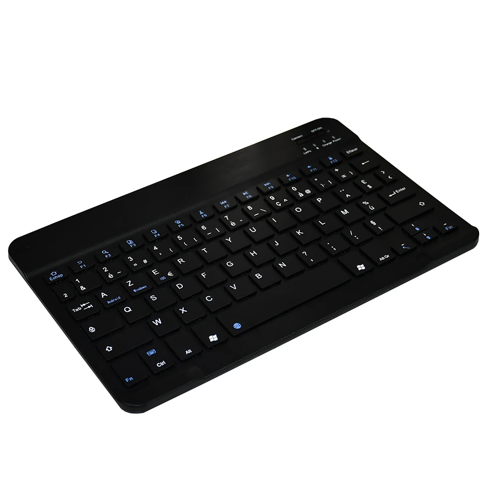 Zienstar тонкий 10 "AZERTY французский беспроводной Bluetooth клавиатура для IPAD Ноутбук