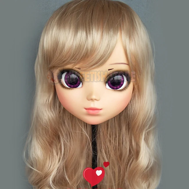 (P 02) женский сладкий девушка Смола половина головы кигуруми BJD глаза Crossdress