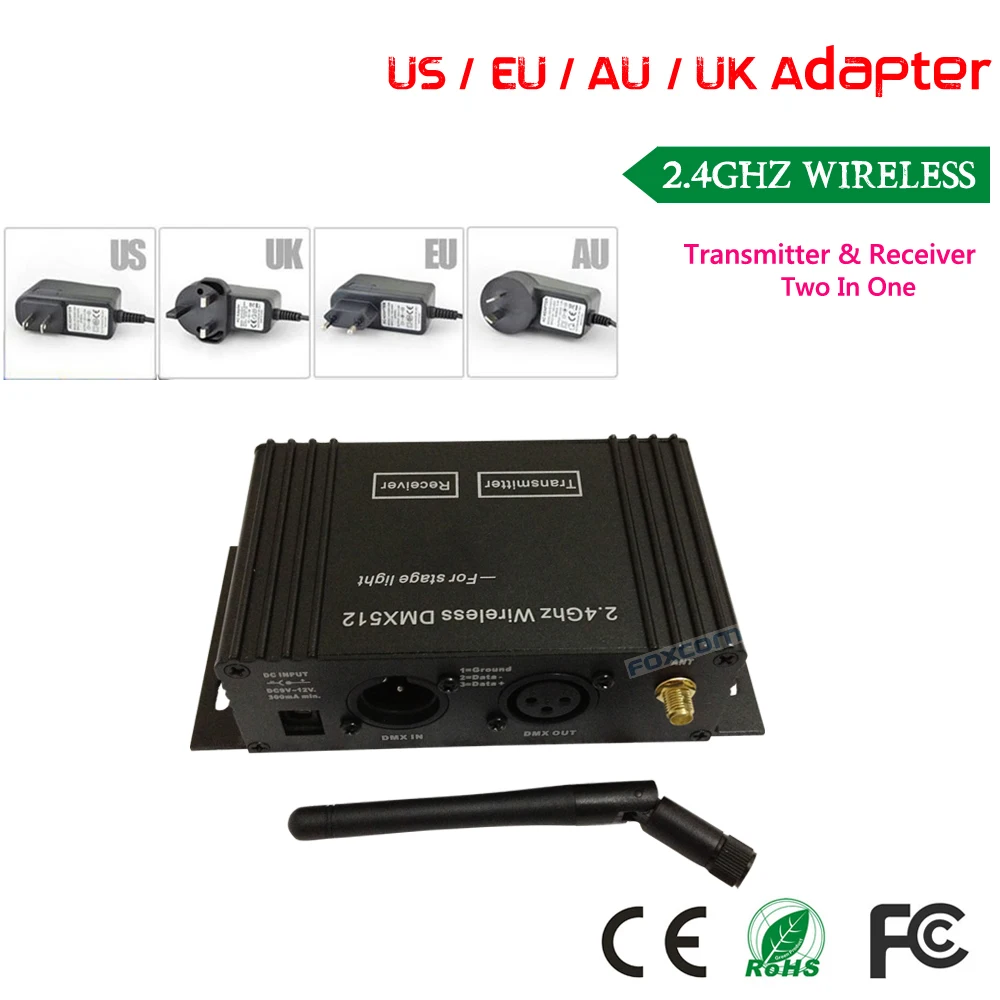 Профессиональный беспроводной DMX512 передатчик и приемники 2 4 ГГц пульт dmx par can |
