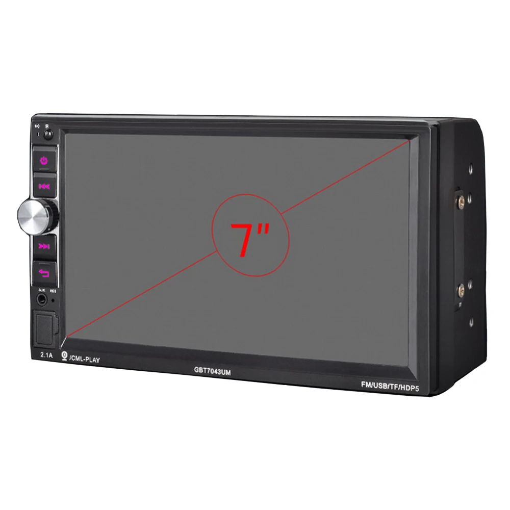 

HD 2Din 7Inch Car Radio MP5 MP4 Player Bluetooth 4.0 Call Without Delay Supports Mirror Link For Android Phone USB/TF/FM/Auxin