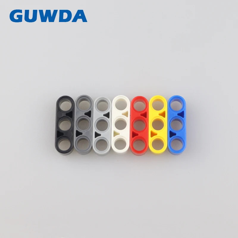 

50PCS Technic Parts Liftarm 1x3 Hole Thick Studless Beam MOC Bricks Compatible Legoed Technic Accessories Building Blocks 32523