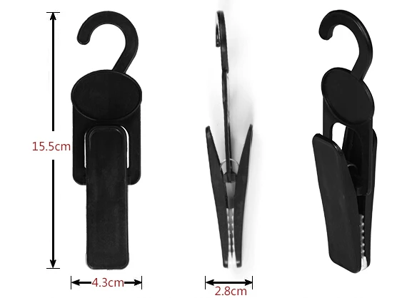Черный зажим для обуви пластиковый крючок супермаркета нескользящий держатель