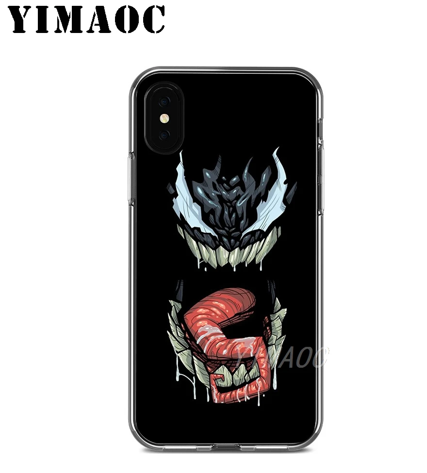 YIMAOC Venom Marvel злодей пластичный чехол из термополиуретана силикона для Apple Iphone Xr Xs Max