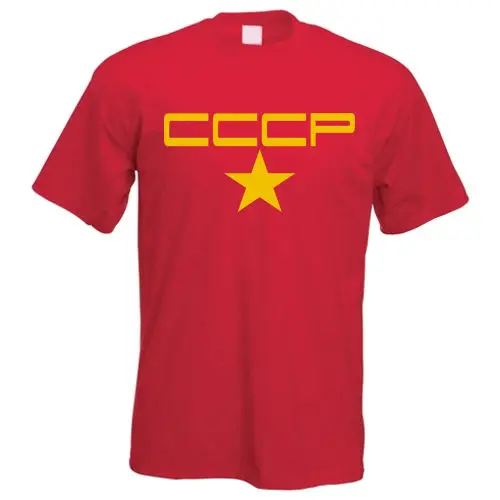 Футболка с логотипом Cccp Повседневная футболка коротким рукавом в стиле ретро для
