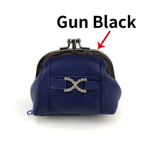 0534NavyBlue BELLO TUTTI портмоне из натуральной кожи женские кошельки металлический каркас мини портмоне милые девушки наличные держатель для карт маленький кошелек красный - Цвет: 0534NavyBlue