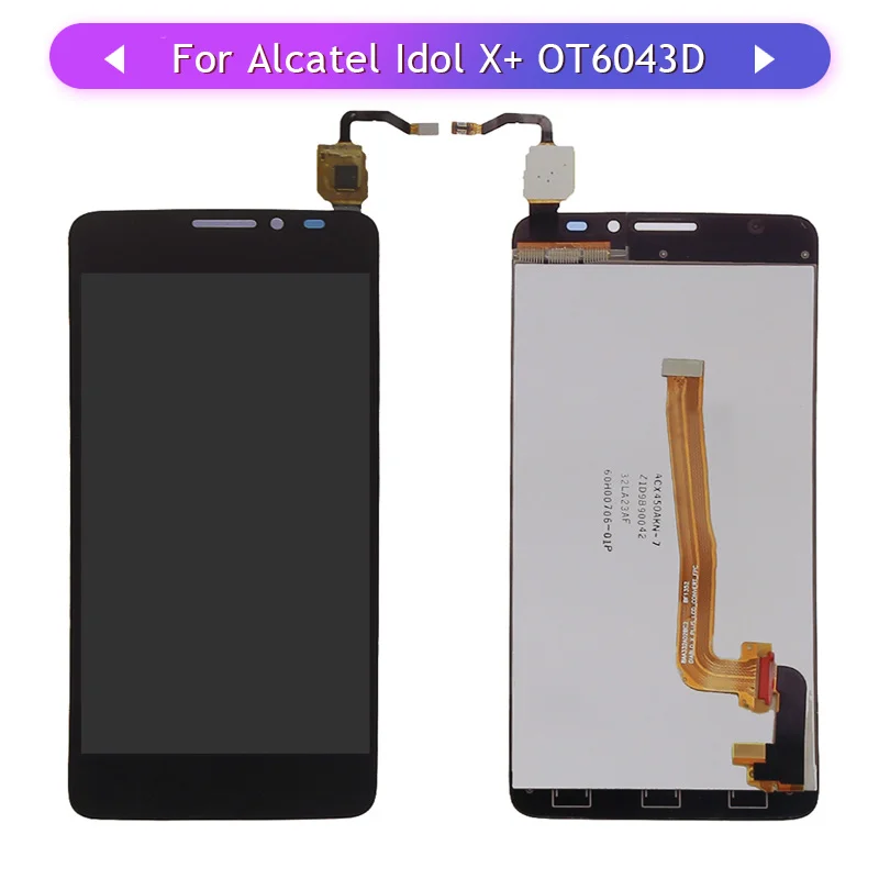 Для Alcatel One Touch Idol X 6043D OT6043 6043 сенсорный экран ЖК дисплей в сборе Стекло дигитайзер