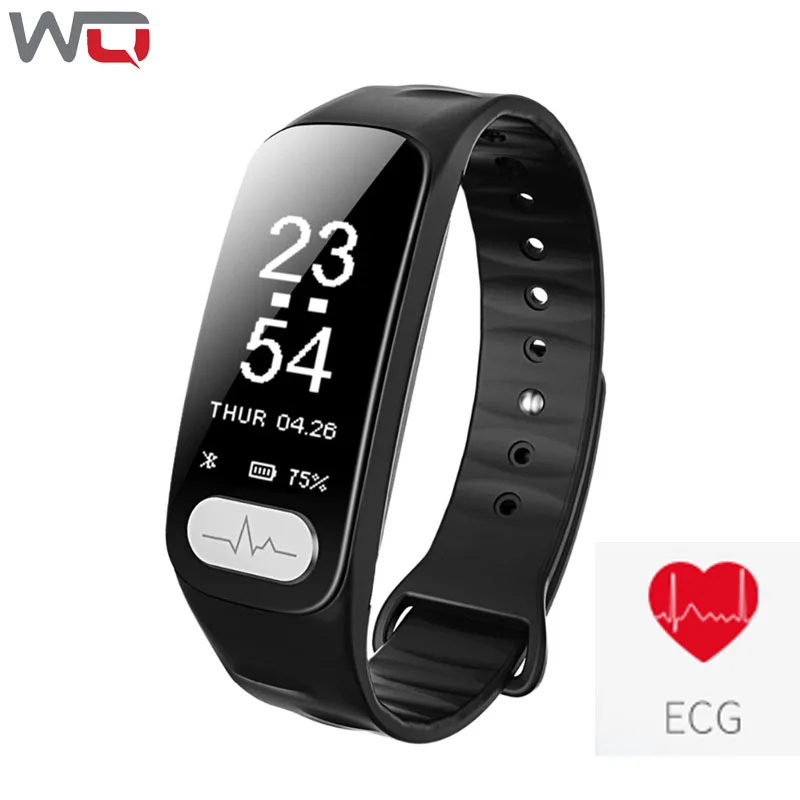 WQ R11 ЭКГ умный Браслет + PPG монитор крови Давление измерения Фитнес браслет вызова