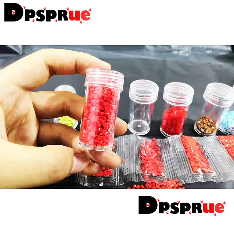 Diamond Painting Accessories Box DIY Container Embroidery Mosaic Tools Bead Cross Stitch Plastic Drill Storage 8 bags | Дом и сад