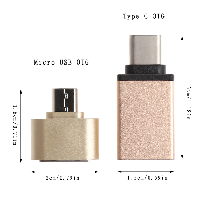 1 шт. Micro USB и Type C OTG папа к 3 0 Женский адаптер конвертер для телефона Android