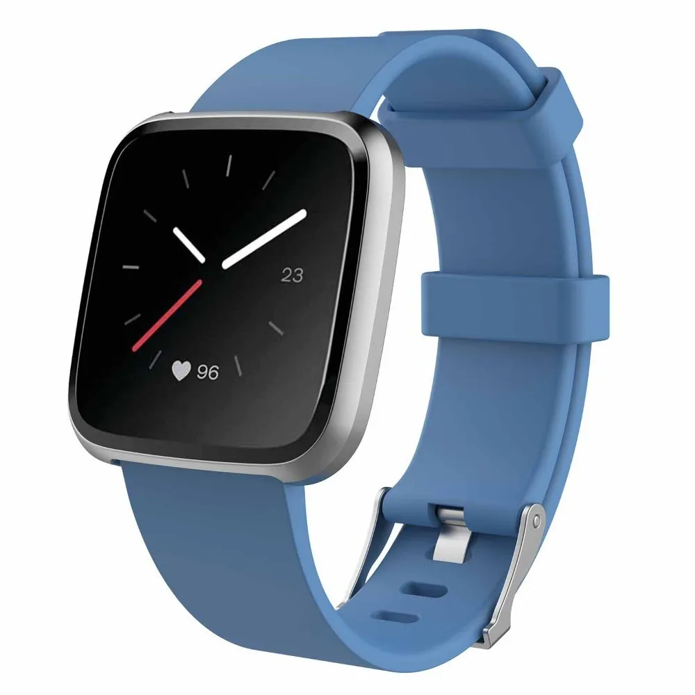 Rock Blue Duszake ремешок для Fitbit Versa Lite ремешок для Fitbit Versa Edition Мягкая замена для силиконового ремешка Браслет для Fitbit Versa - Цвет: Rock Blue