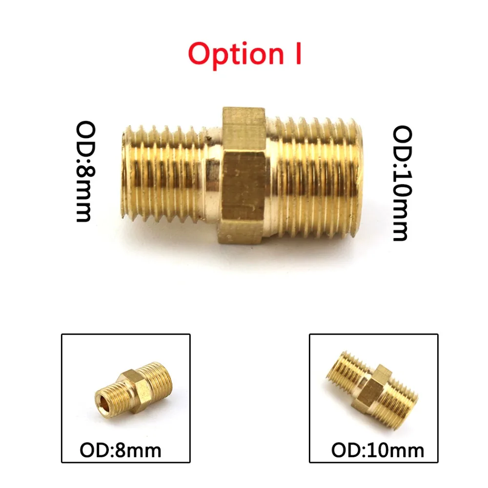PCP Airforce медный двойной конец штепсельная вилка быстроразъемный соединитель M10x1