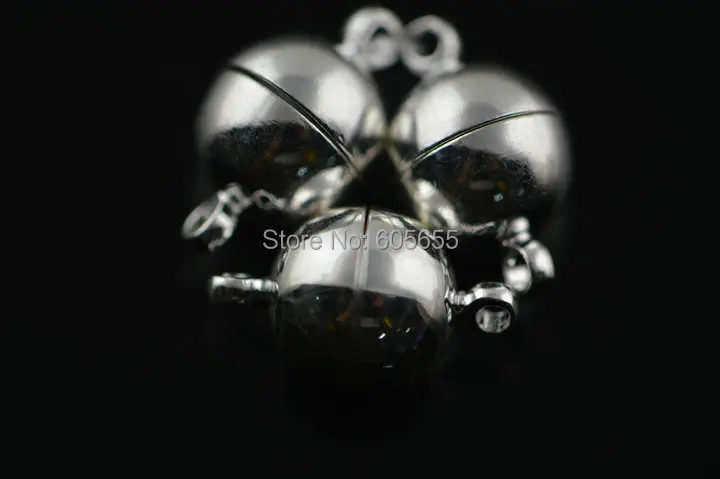 10 мм серебряное покрытие цвета круглой формы магнитные застежки подходят для