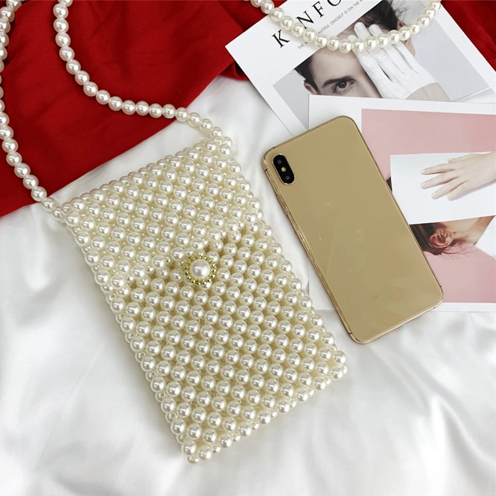 2019 женские сумки модные ручной работы с жемчугом женская сумка через плечо